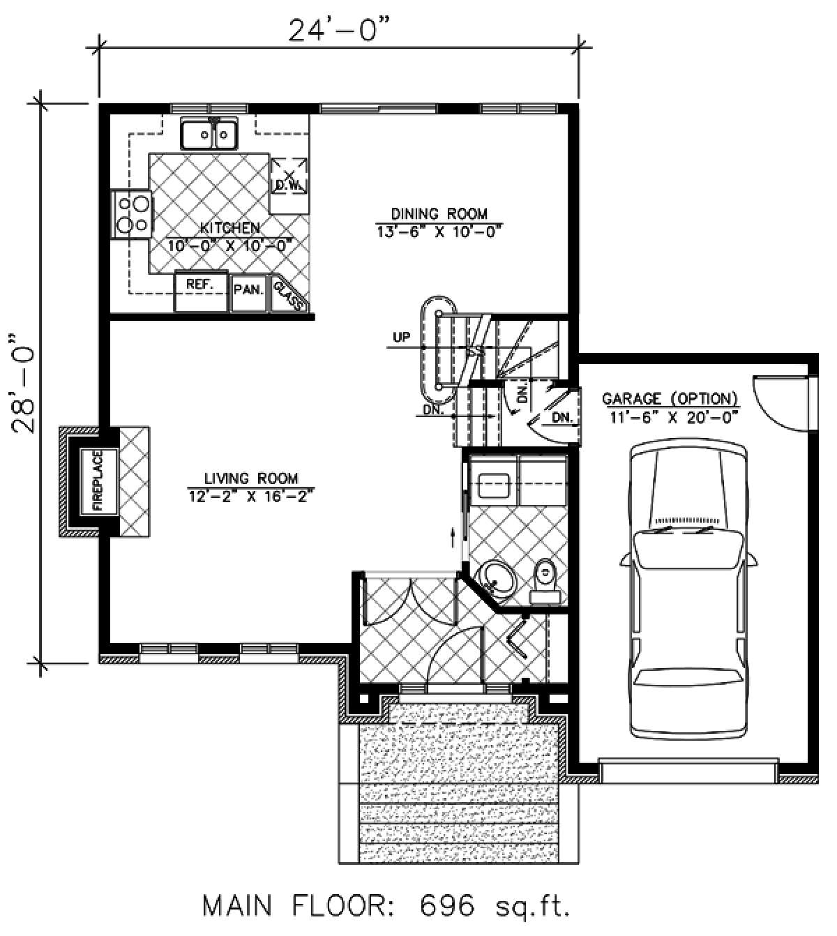 Floorplan 1 for House Plan #1785-00083
