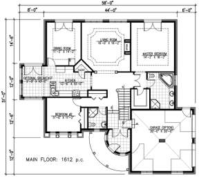 Floorplan 1 for House Plan #1785-00084