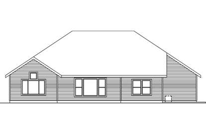 Ranch House Plan #035-00297 Elevation Photo