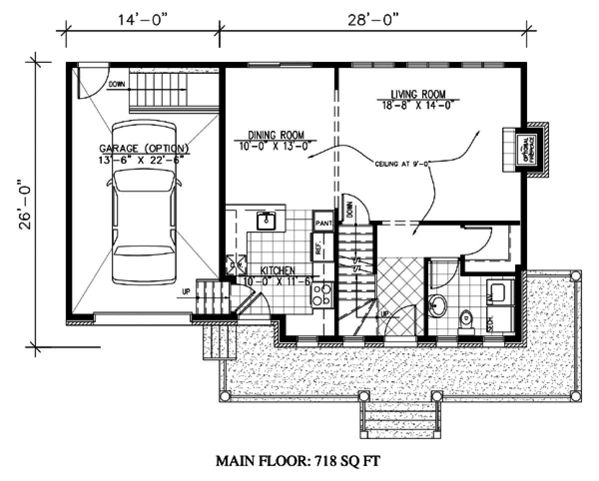 Floorplan 1 for House Plan #1785-00088