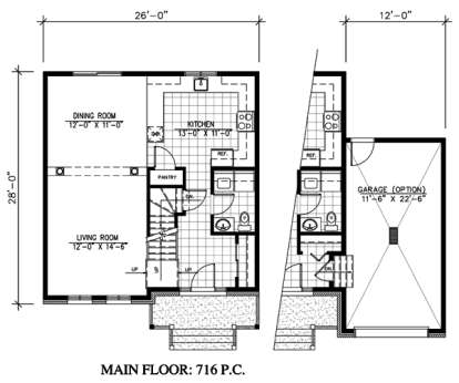 Floorplan 1 for House Plan #1785-00089