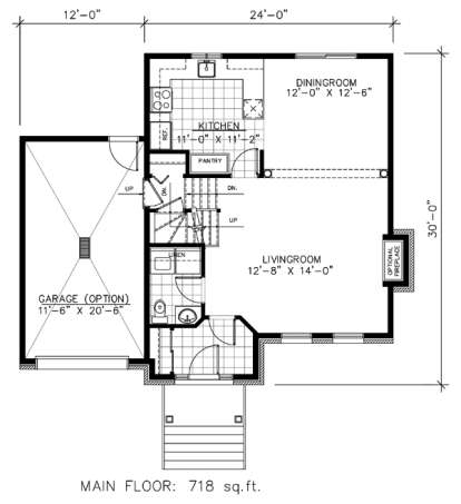 Floorplan 1 for House Plan #1785-00095