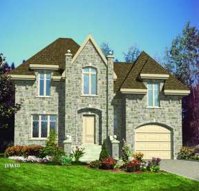 European House Plan #1785-00096 Elevation Photo