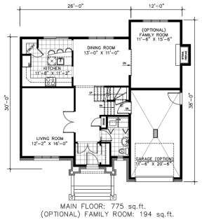 Floorplan 1 for House Plan #1785-00096