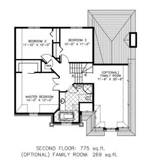 Floorplan 2 for House Plan #1785-00096
