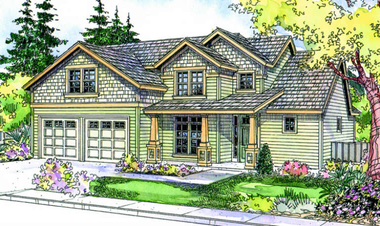 Craftsman House Plan #035-00298 Elevation Photo
