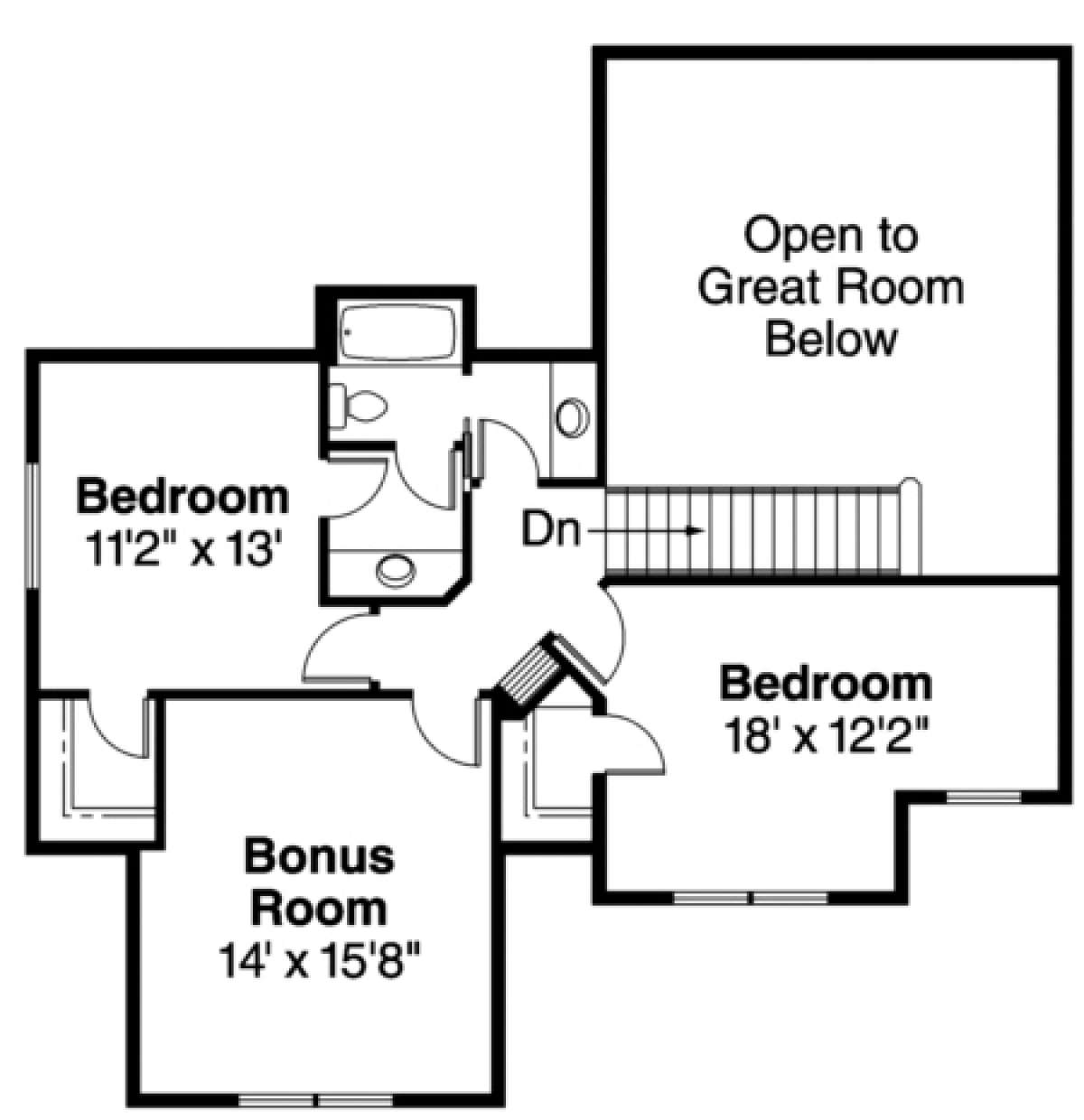 Floorplan 2 for House Plan #035-00298