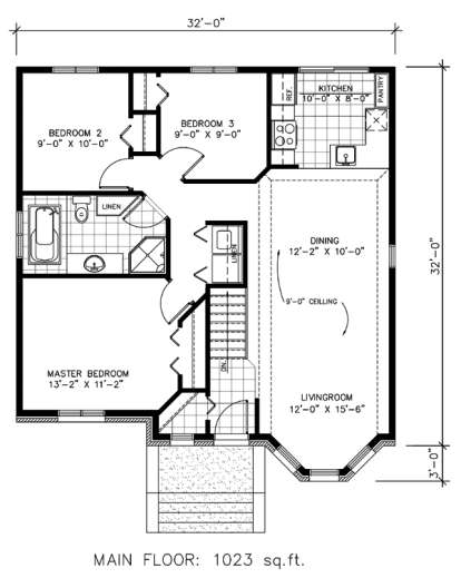 Floorplan 1 for House Plan #1785-00097