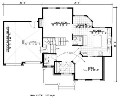 Floorplan 1 for House Plan #1785-00098