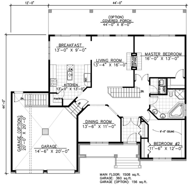 House Plan House Plan #9574 Drawing 1