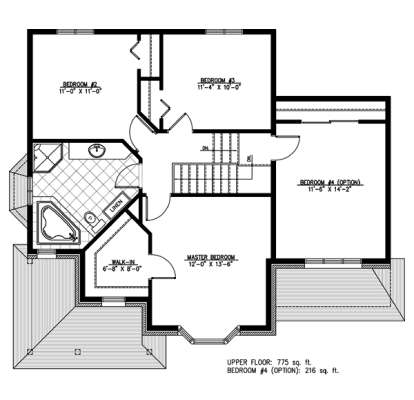 Floorplan 2 for House Plan #1785-00103