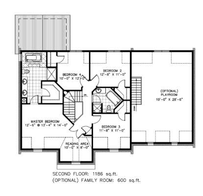 Floorplan 2 for House Plan #1785-00104