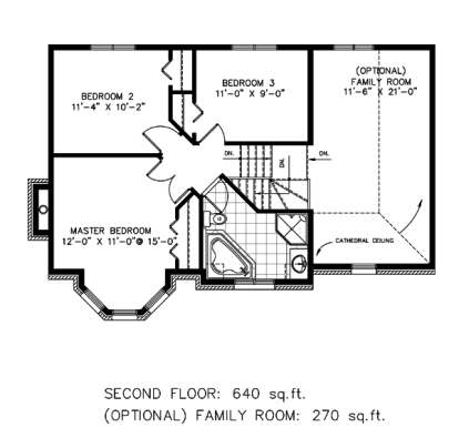 Floorplan 2 for House Plan #1785-00106
