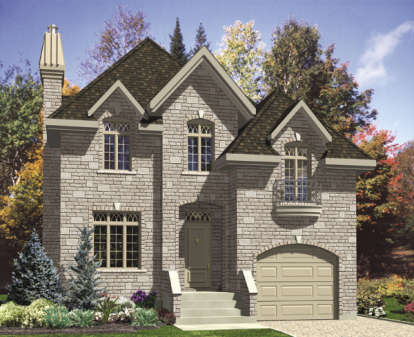 European House Plan #1785-00107 Elevation Photo