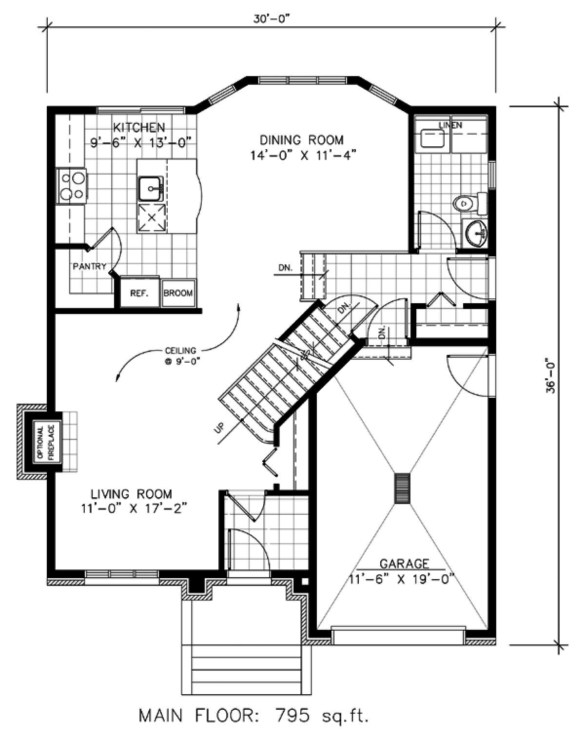 Floorplan 1 for House Plan #1785-00107