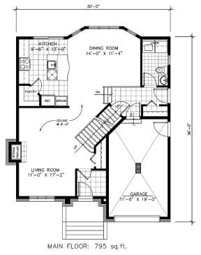 Floorplan 1 for House Plan #1785-00107