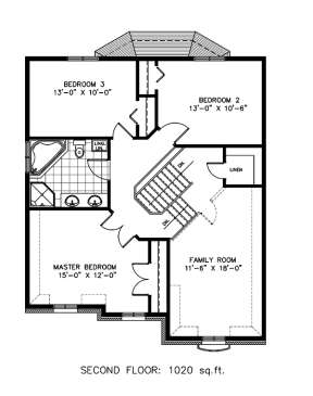 Floorplan 2 for House Plan #1785-00107