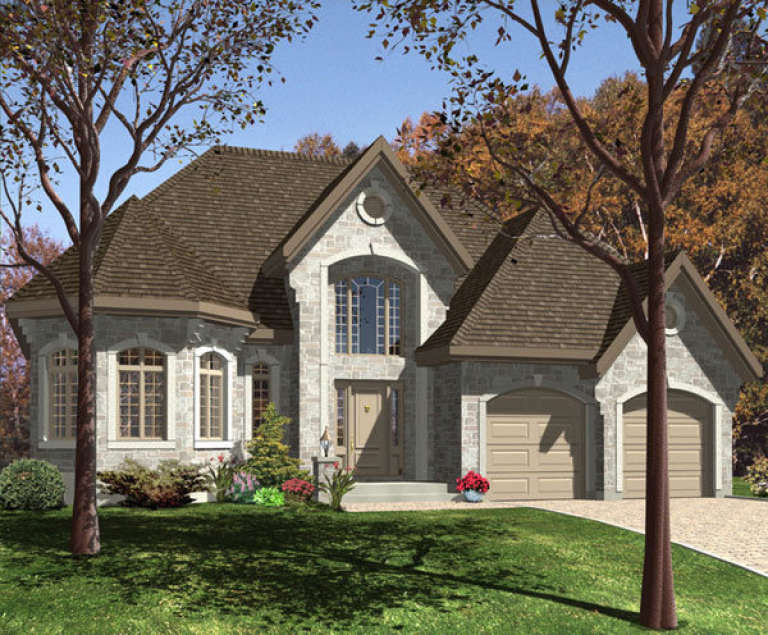 European House Plan #1785-00110 Elevation Photo