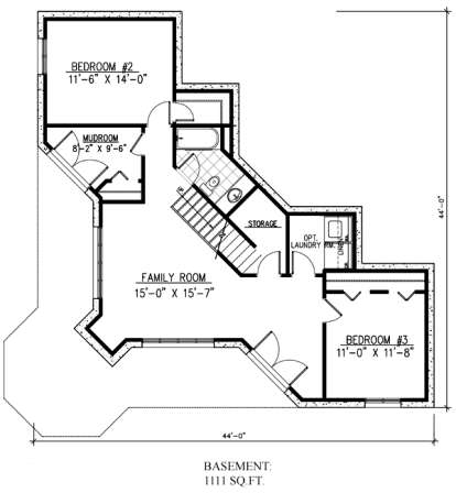 Floorplan 1 for House Plan #1785-00111