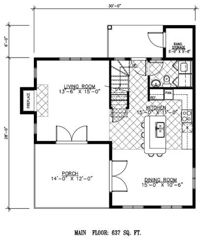 Floorplan 1 for House Plan #1785-00112