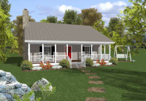 Cottage House Plan #036-00005 Elevation Photo
