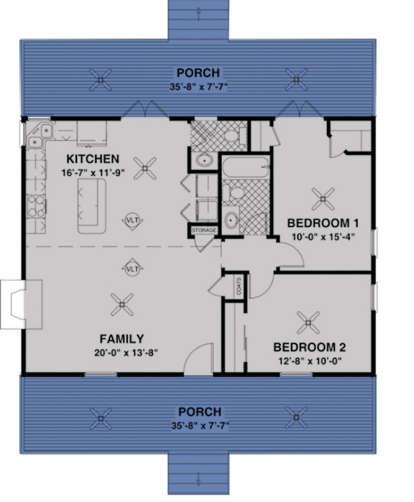 Main Floor  for House Plan #036-00005