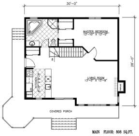 Floorplan 1 for House Plan #1785-00117