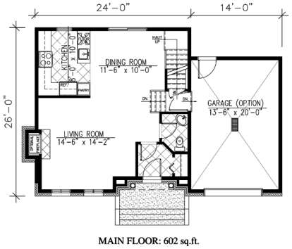 Floorplan 1 for House Plan #1785-00124
