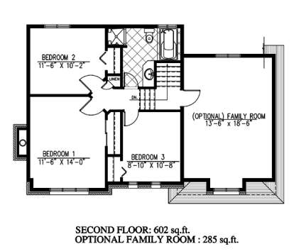 Floorplan 2 for House Plan #1785-00124