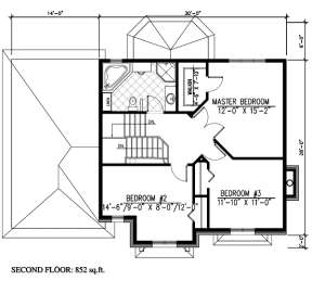 Floorplan 2 for House Plan #1785-00127