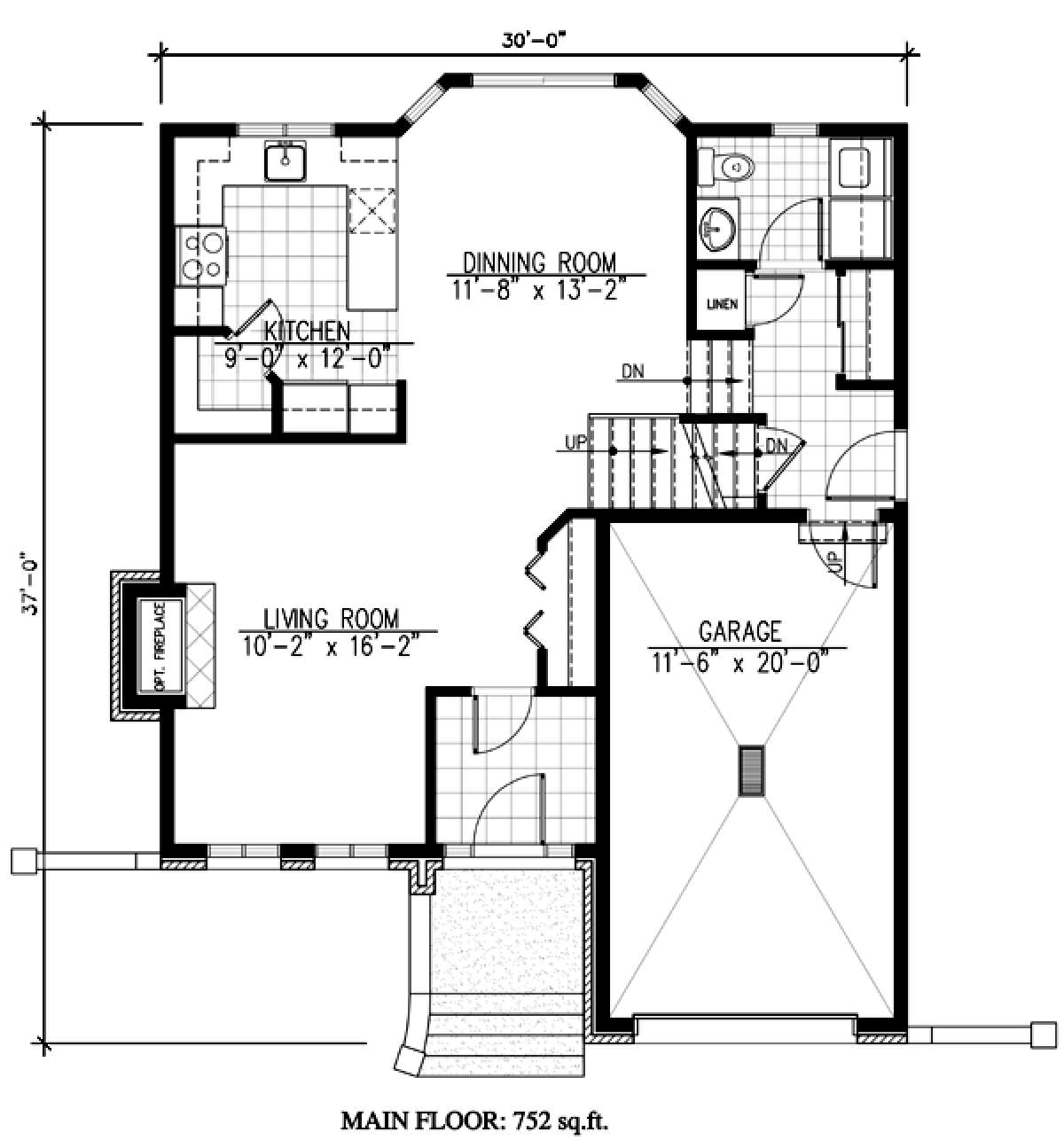 Floorplan 1 for House Plan #1785-00128