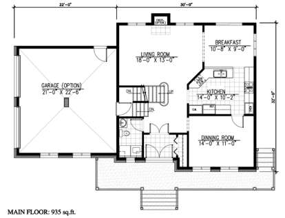 Floorplan 1 for House Plan #1785-00132