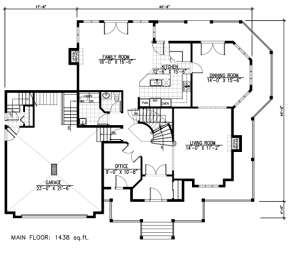 Floorplan 1 for House Plan #1785-00135