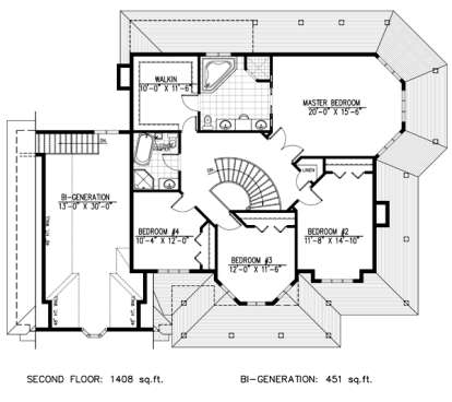 House Plan House Plan #9608 Drawing 2