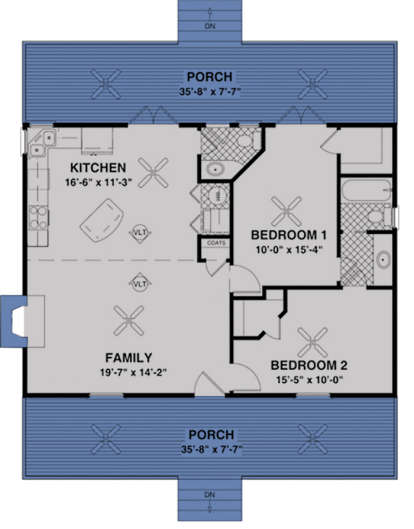 Main Floor  for House Plan #036-00006