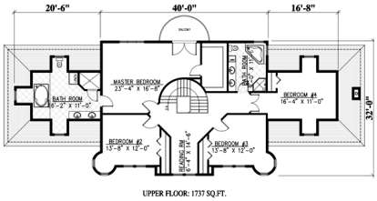 Floorplan 2 for House Plan #1785-00139