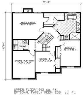 Floorplan 2 for House Plan #1785-00140