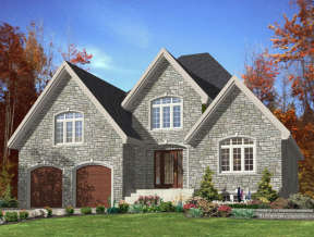 European House Plan #1785-00142 Elevation Photo