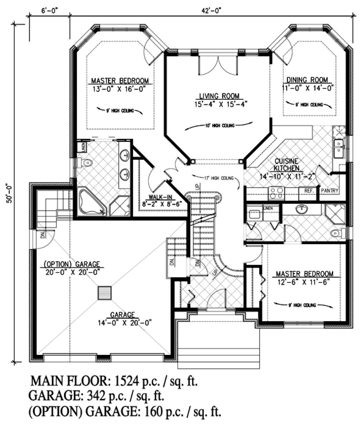 Floorplan 1 for House Plan #1785-00142