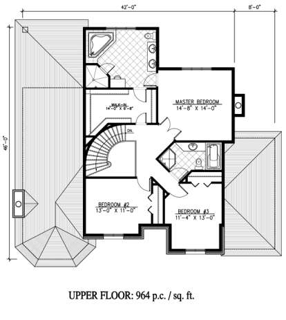 Floorplan 2 for House Plan #1785-00143