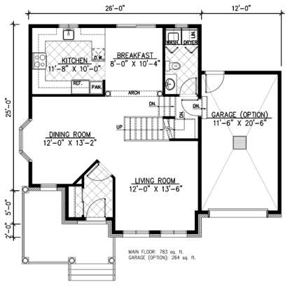 Floorplan 1 for House Plan #1785-00144