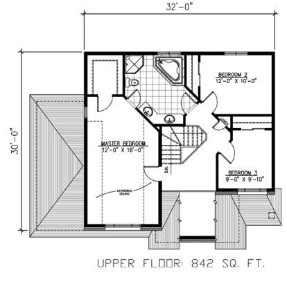 Floorplan 2 for House Plan #1785-00145
