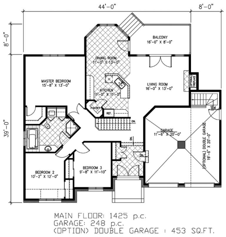 House Plan House Plan #9619 Drawing 1