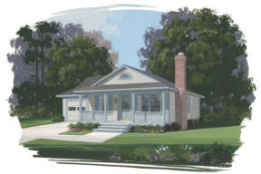 Country House Plan #036-00007 Elevation Photo
