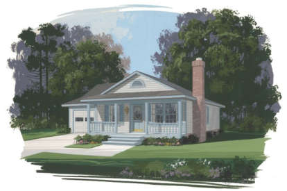 3 Bed, 2 Bath, 1050 Square Foot House Plan - #036-00007