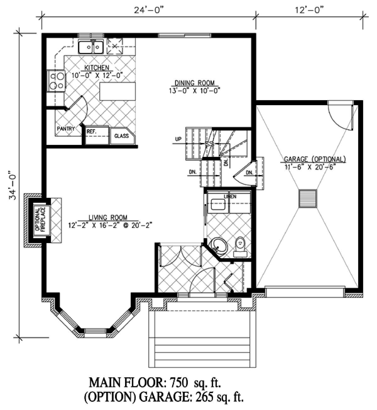 Floorplan 1 for House Plan #1785-00147