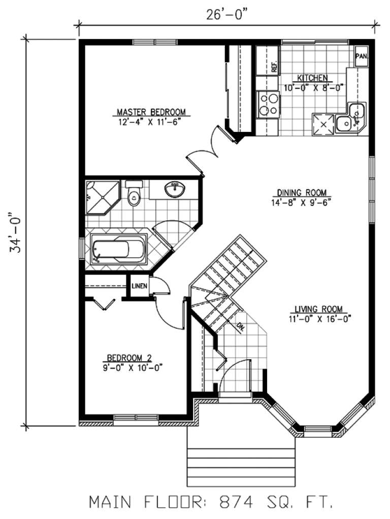 House Plan House Plan #9622 Drawing 1