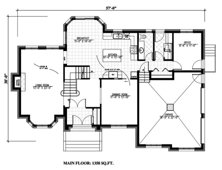 House Plan House Plan #9625 Drawing 1