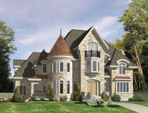 Luxury House Plan #1785-00154 Elevation Photo