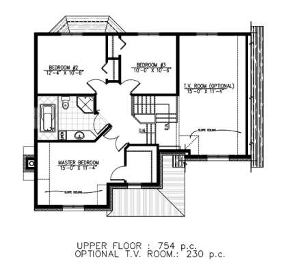 Floorplan 2 for House Plan #1785-00155